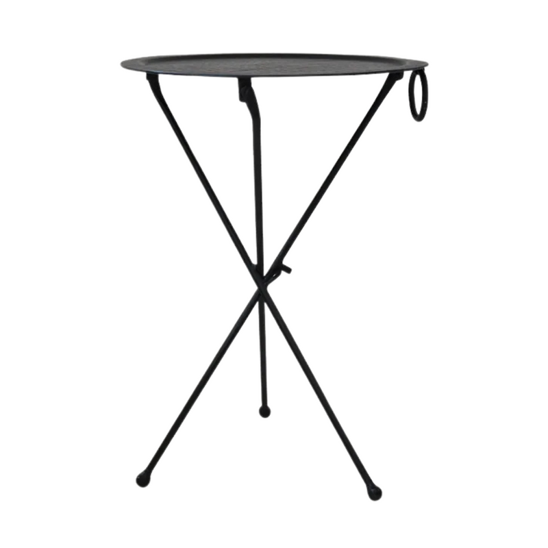 Round Black Atlas Table