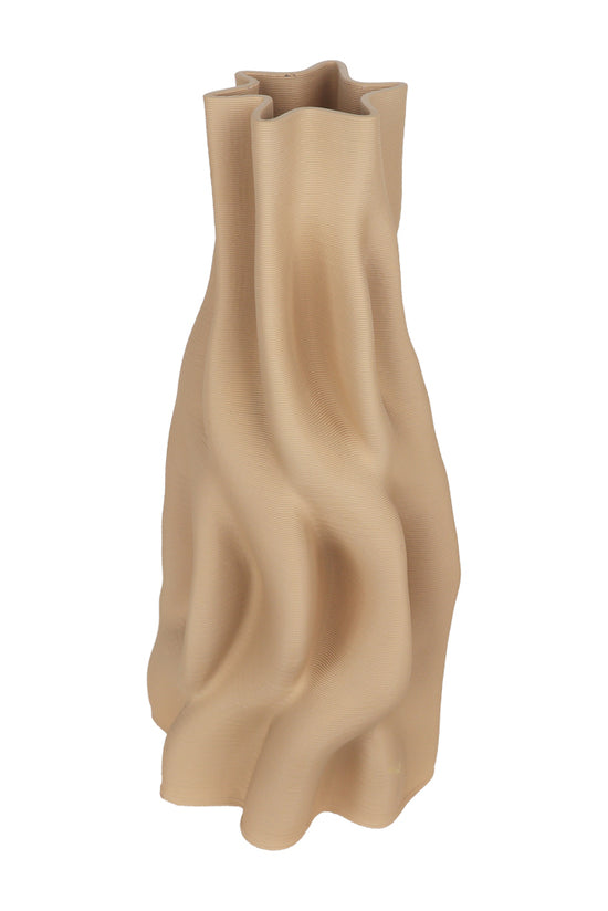 Anouk Beige 3D Printed Ceramic Vase Large