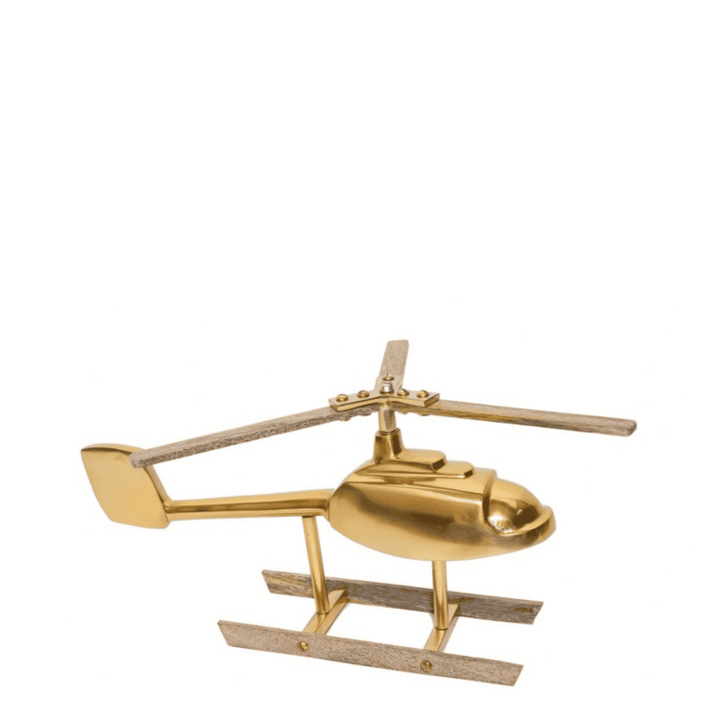 Decorative Helicopter Gold