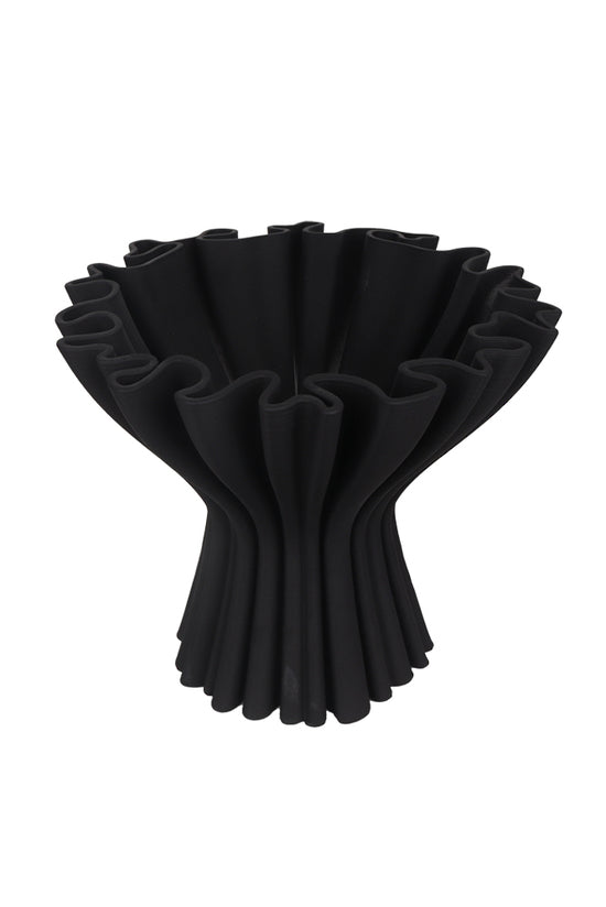 Cleo 3D Printed Compote Vase Black