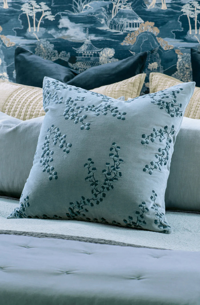 Chaya Smoke Blue Cushion