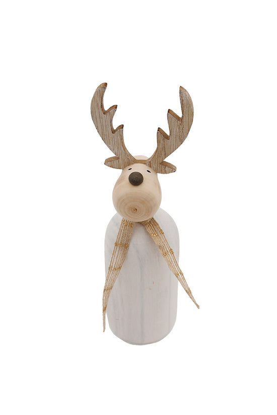 White Wooden Reindeer