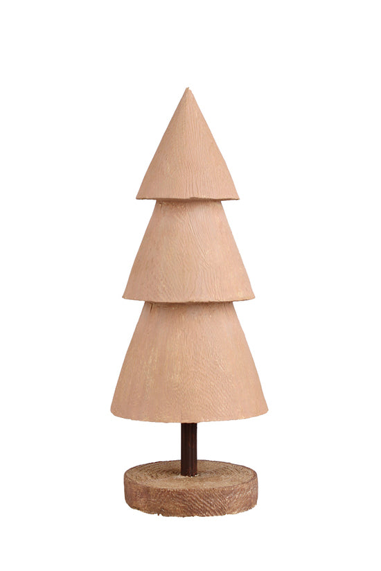 Wood-Look Tiered Tree 35cm