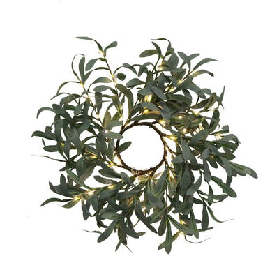 Olive Light up Wreath Large