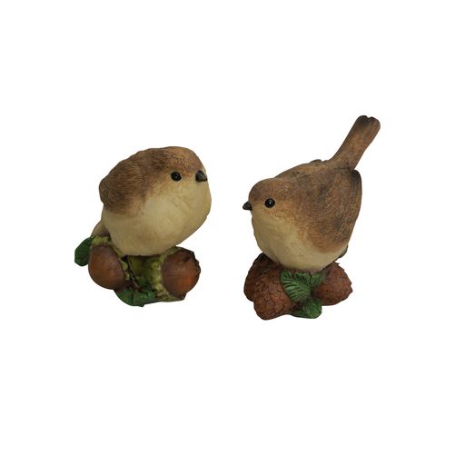 Sitting Brown Bird Decor (single)