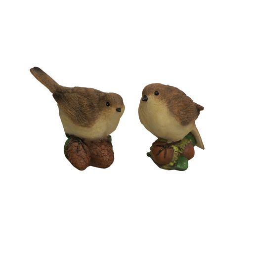 Sitting Brown Bird Decor (single)